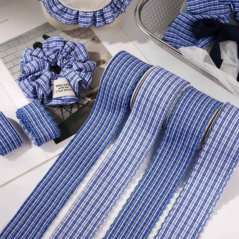 条纹格子花边织带服饰家居装饰格纹丝带DIY发饰蝴蝶结礼盒包装带,淘宝优惠券,粉丝福利购,淘宝优惠卷