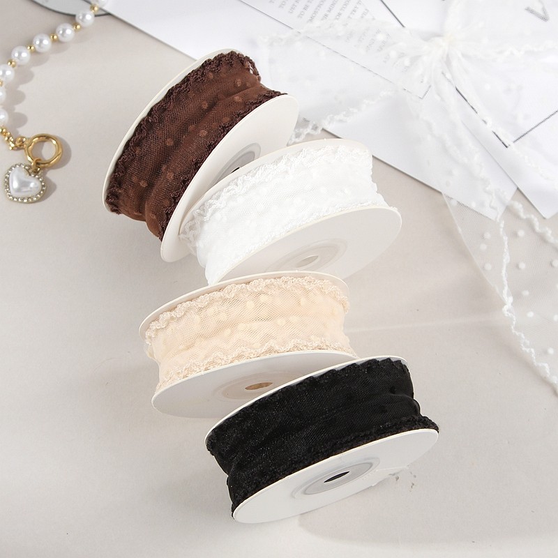 花边波浪蕾丝绒点网纱织带衣服裙边辅料头饰DIY蝴蝶结制作材料带,淘宝优惠券,粉丝福利购,淘宝优惠卷