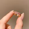 S925 silver full row diamond ring medieval design fairy style