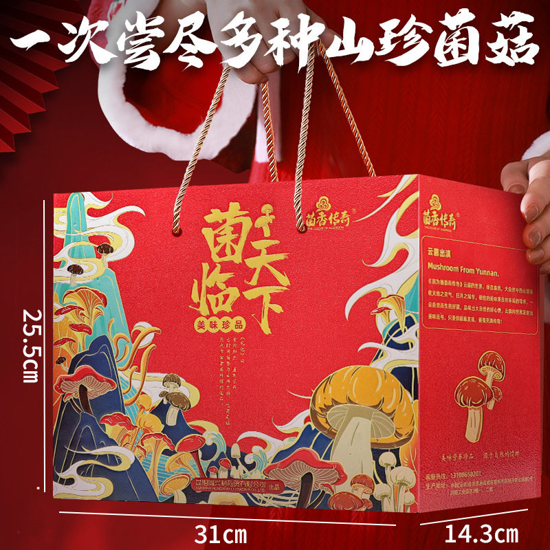 春节年货礼盒大礼包云南土特产山珍菌菇羊肚菌松茸菌类干货汤料包,淘宝优惠券,粉丝福利购,淘宝优惠卷