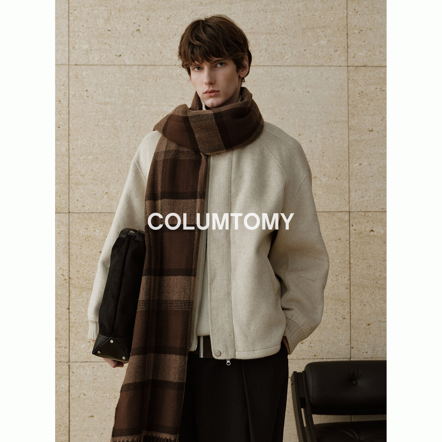 翻领短款含绵羊毛2025秋冬季新款毛呢男呢大衣高级感保暖加厚外套,淘宝优惠券,粉丝福利购,淘宝优惠卷