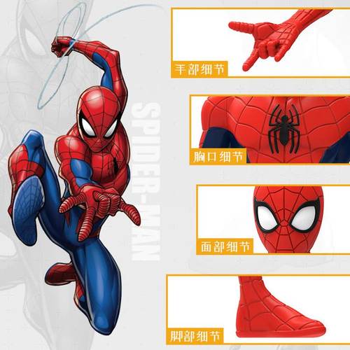 灵动漫威英雄复仇者联盟钢铁侠蜘蛛侠迷你变形玩具蜘蛛侠男孩正版 - 图1