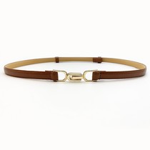 Belt Lady 2023 New Superior Sense Trim Dress Dress Fit Suit Jacket Stylish Slim Belt Leather Strap Black