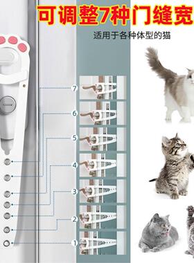 宠物围栏猫咪进出门卧室隔离留门缝神器自由出入门猫门留门器门挡