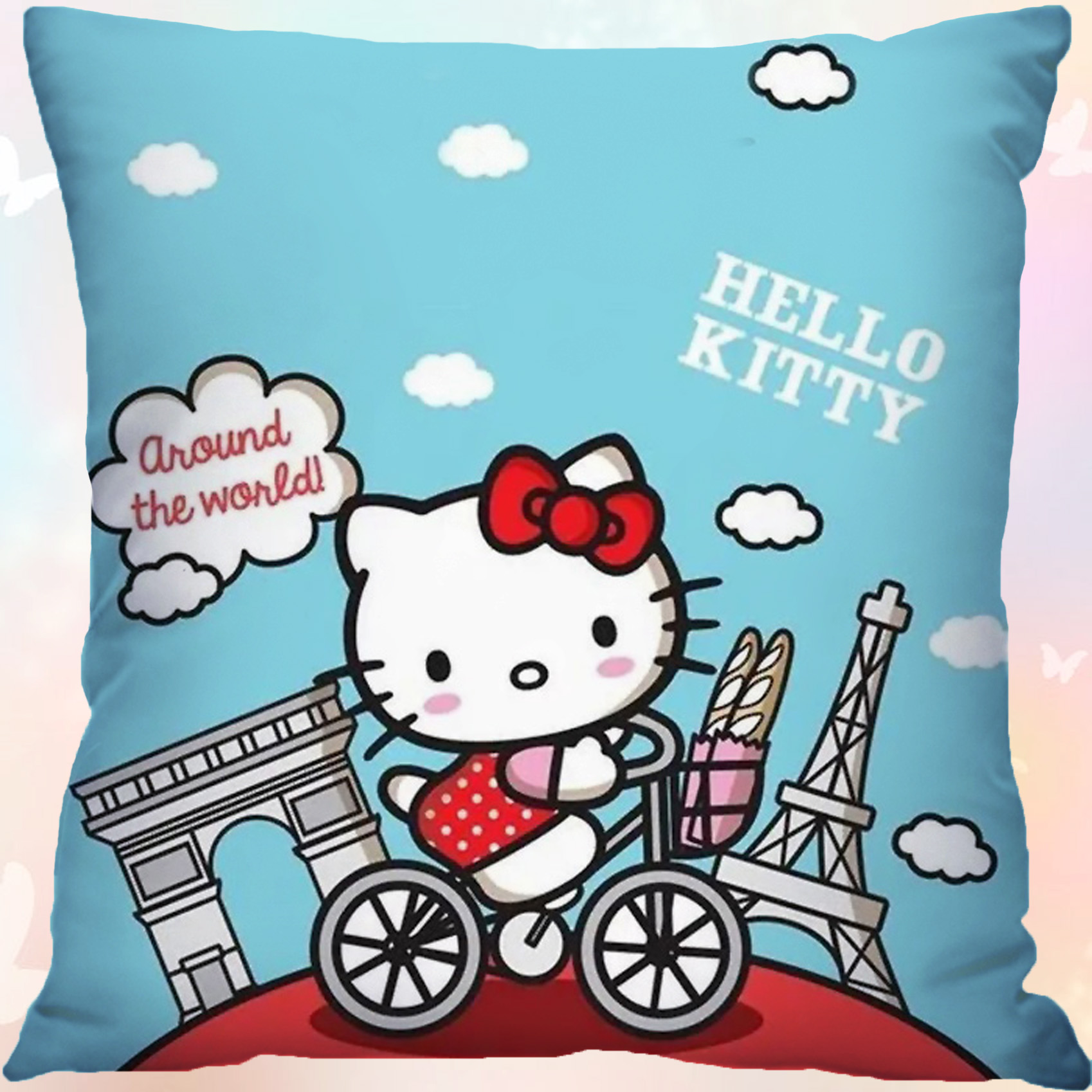 HelloKitty凯蒂猫抱枕双面定制靠垫可爱卡通少女心卧室沙发靠枕头 - 图2