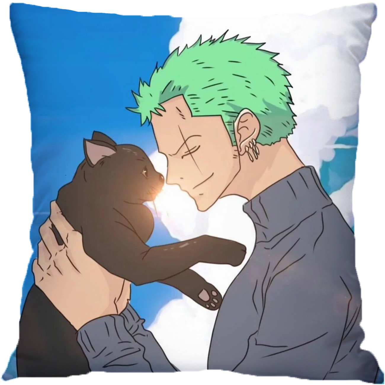 海贼王抱枕路飞周边动漫枕头定制印照片双面娜美索隆男女生日礼物 - 图1