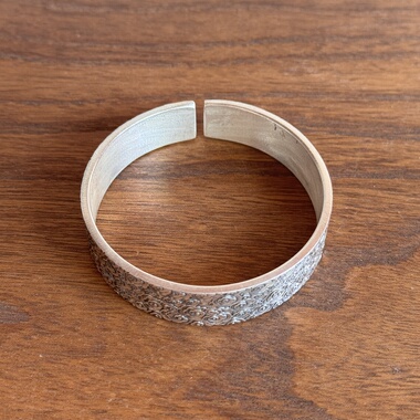 千凤银足银999祥云纹纯银手镯女