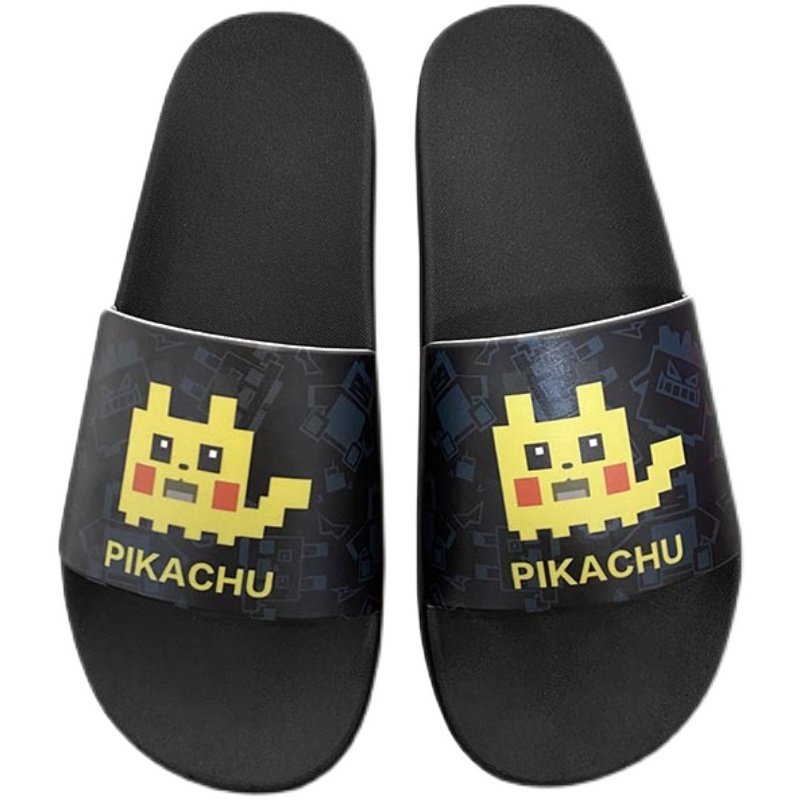 新款卡通方块皮卡丘拖鞋女夏季家居室内情侣个性家用凉拖鞋男外穿,淘宝优惠券,粉丝福利购,淘宝优惠卷