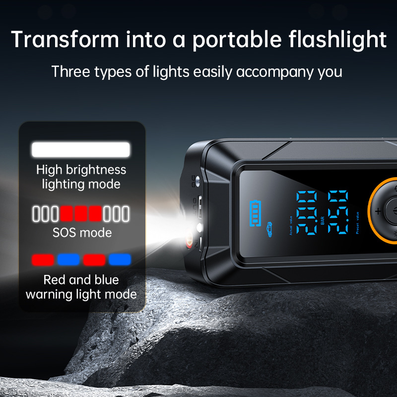 Car Air Pump Wireless Tire Inflator Air Compressor车载充气泵 - 图2