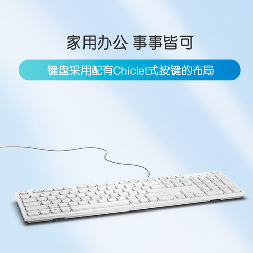 Dell/戴尔有线键盘鼠标套装USB台式笔记本通用办公KB216数字键盘 - 图0
