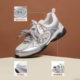 Camel Crescent Moral Training Shoes Women's 2026 Fashion Ballet Shoes Versatile Sneakers Women's Retro Racing Shoes Casual Sports Shoes
