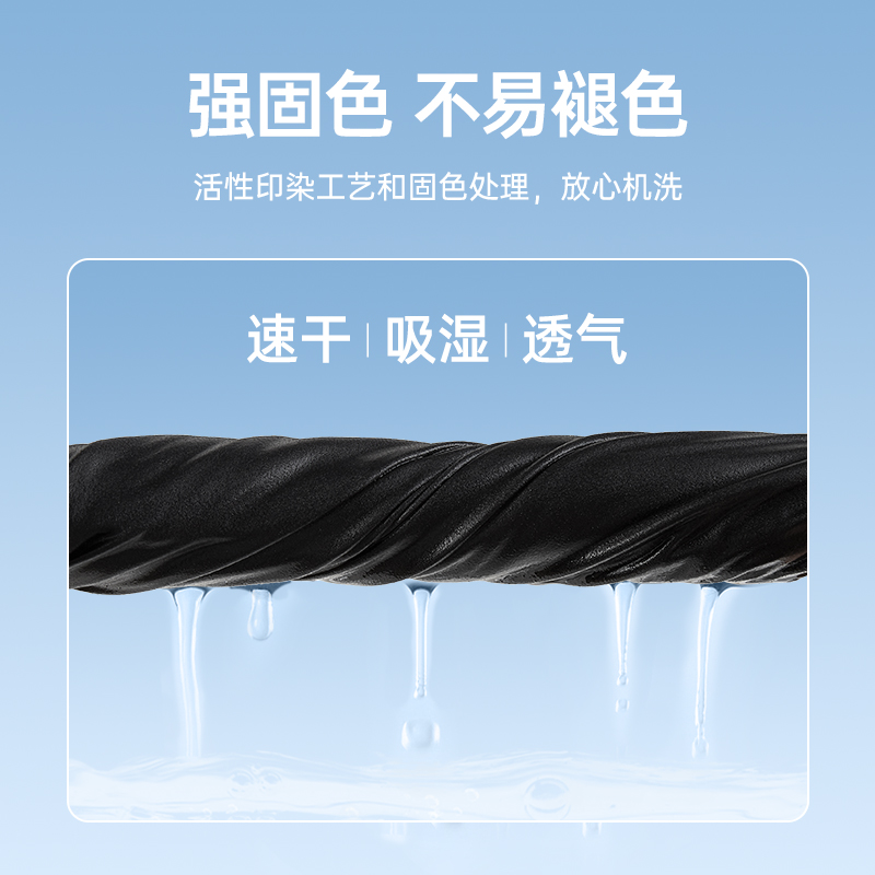 骆驼男装速干短裤男夏季2024休闲宽松直筒冰丝透气弹力运动五分裤 - 图3