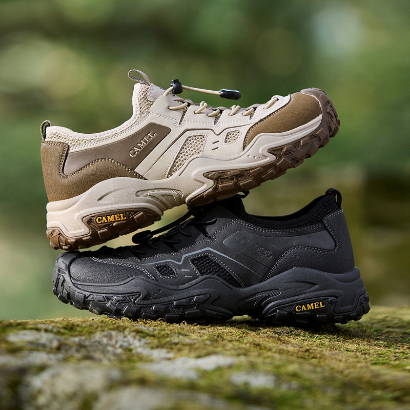 骆驼男鞋2025冬季新款网面休闲户外徒步鞋男士时尚运动登山鞋,淘宝优惠券,粉丝福利购,淘宝优惠卷