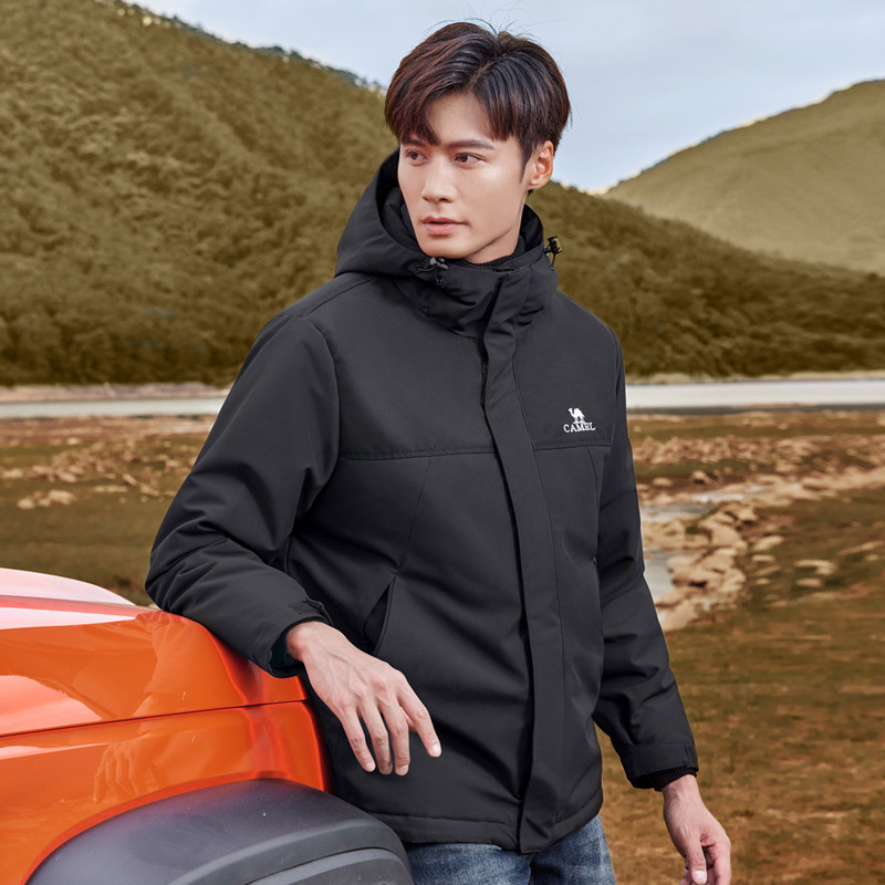 骆驼男装夹克男秋冬2022保暖棉衣 骆驼服饰棉衣