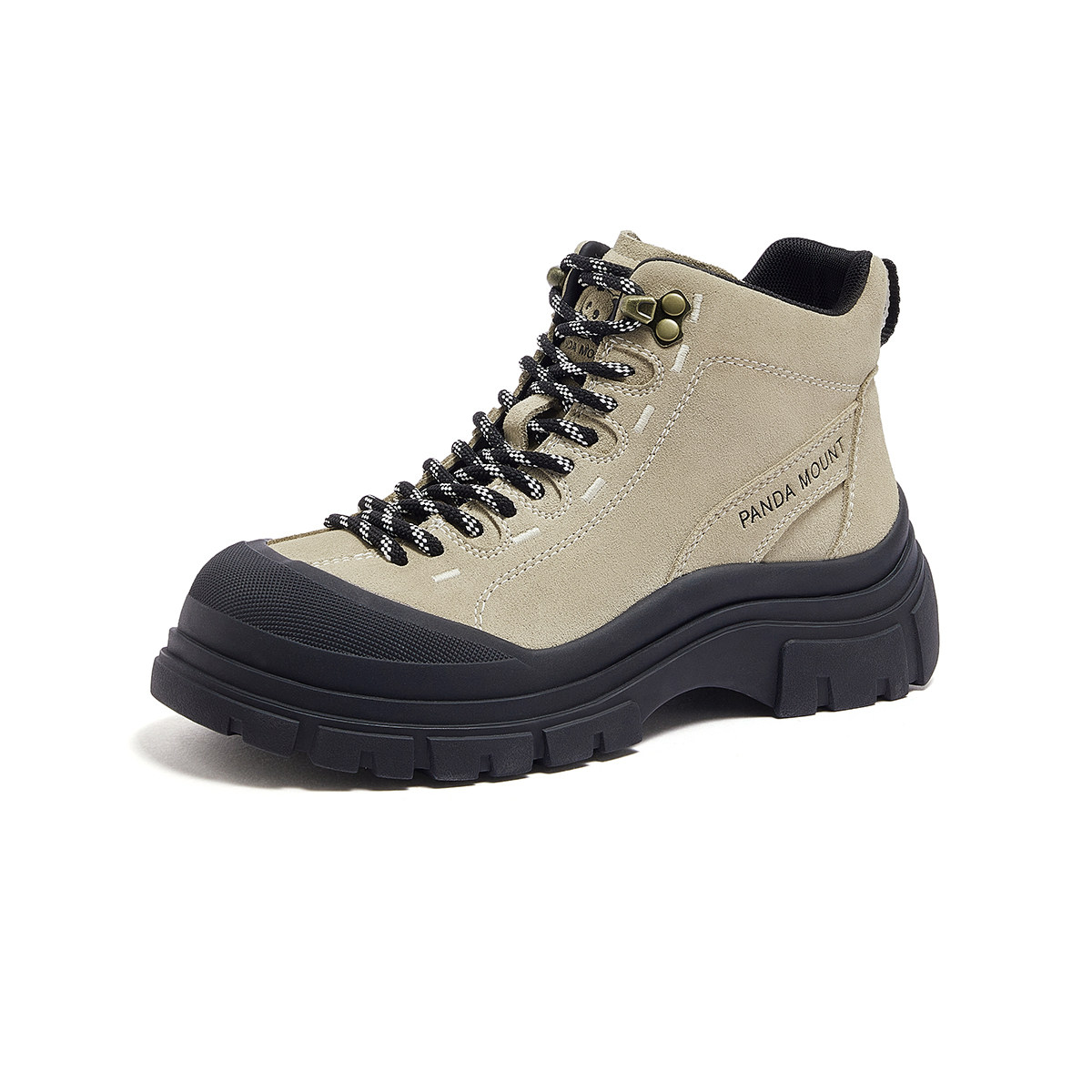 骆驼女鞋2025秋厚底高帮鞋女户外登山鞋休闲保暖骆驼马丁靴,淘宝优惠券,粉丝福利购,淘宝优惠卷