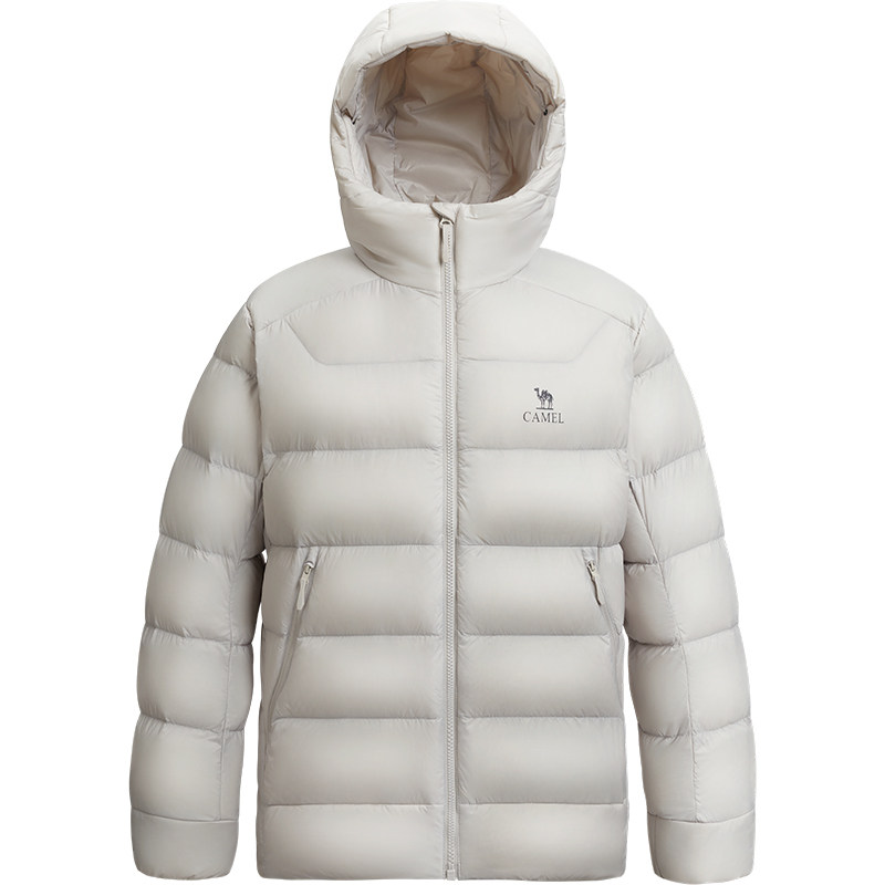 骆驼男装排骨羽绒服男秋冬季轻薄款2025连帽鹅绒服保暖外套,淘宝优惠券,粉丝福利购,淘宝优惠卷