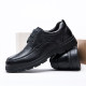 Men's genuine leather lace up camel commuting shoes