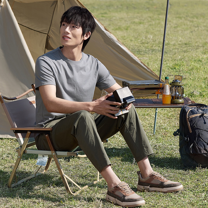 骆驼男装纯棉短袖男夏季2023 t恤 骆驼服饰T恤