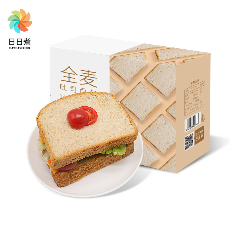 daydaycook全麦黑麦吐司热量装面包 daydaycook西式糕点
