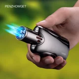 Пешеходные пистолеты сварной сигара зажигает, примерка прямая растовка прямой спрей с ветропроницаемым пистолетом на открытом воздухе.