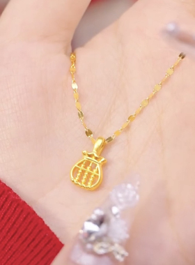 如意算盘福袋项链钛钢十字链女