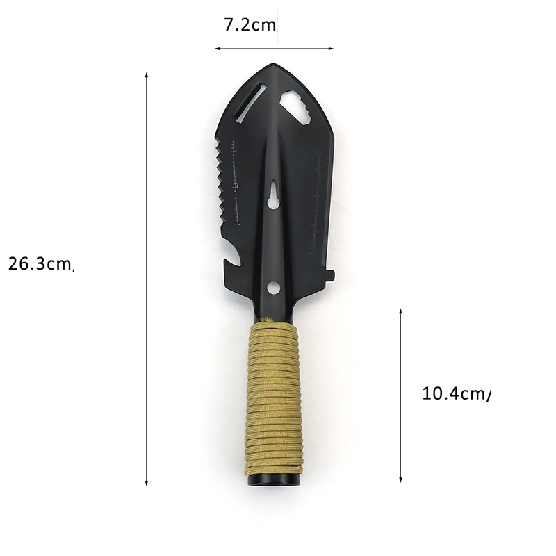 多功能工兵铲野外生存儿童钓鱼车载户外不锈钢铲子便携铁锹兵工铲-图2