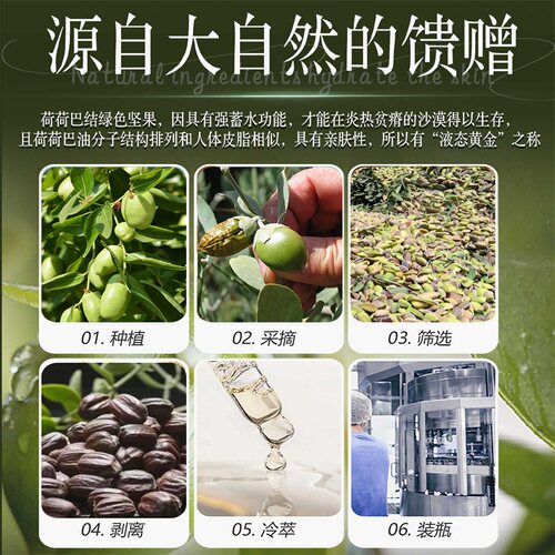 ZRZR德国荷荷巴油霍霍巴油基础油脸部 面部按摩精华油 以油养肤 - 图2