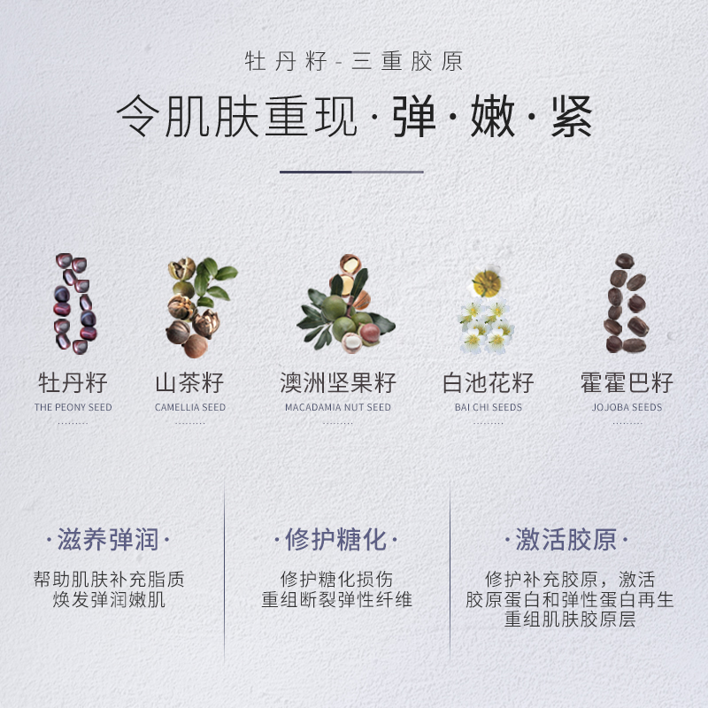 阿芙官方旗舰店阿芙牡丹籽护肤套盒滋养弹润牛油果臻润礼盒维稳修护面部补水1