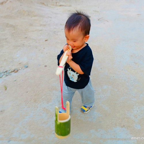竹制小水桶竹水桶竹筒幼儿园儿童玩具戏水舞蹈道具练习平衡教具 - 图1
