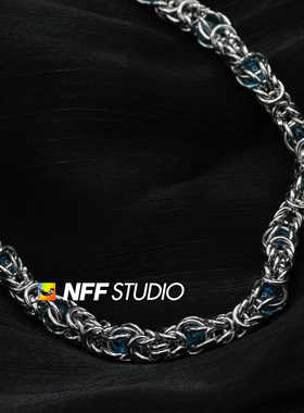 钛钢缠绕玻璃锁骨链男女通用