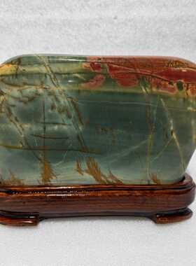 TJ16丽海石业彩色石头工艺品摆件