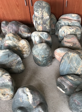 乳源七彩石人工打磨鱼缸光滑