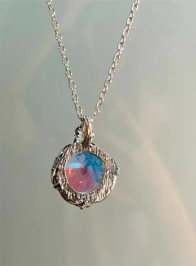 复古做旧古铜荆棘极光锁骨链