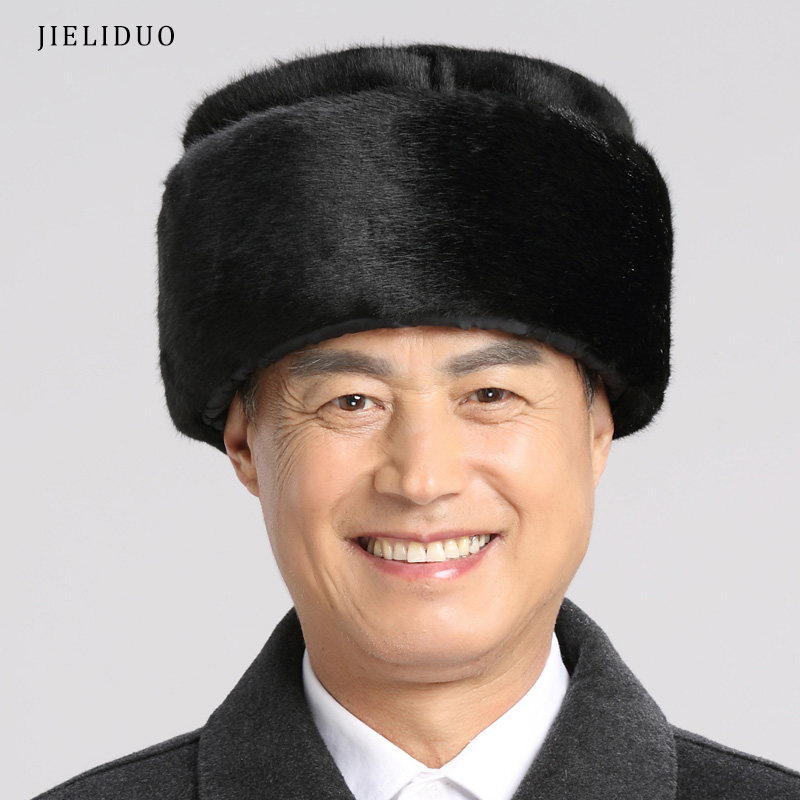 老年人帽子男士冬季雷锋帽东北爸爸加厚保暖老人爷爷中老年人棉帽