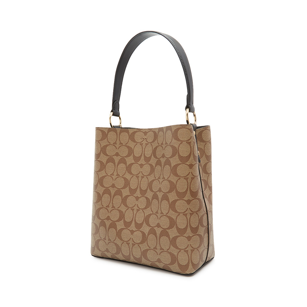 coach /蔻驰多色牛皮革logo手提包 魅力惠买手折扣直营女士包袋