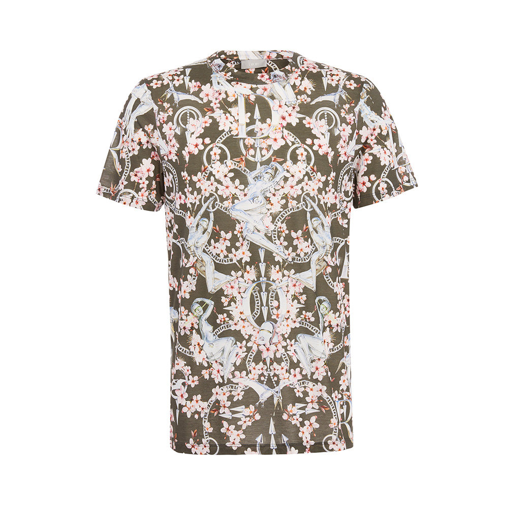 dior homme迪奥花色桑蚕丝混棉t恤 天猫奢品直营T恤