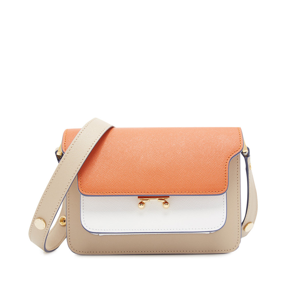 marni多色牛皮经典撞色女士风琴包 魅力惠买手折扣直营女士包袋