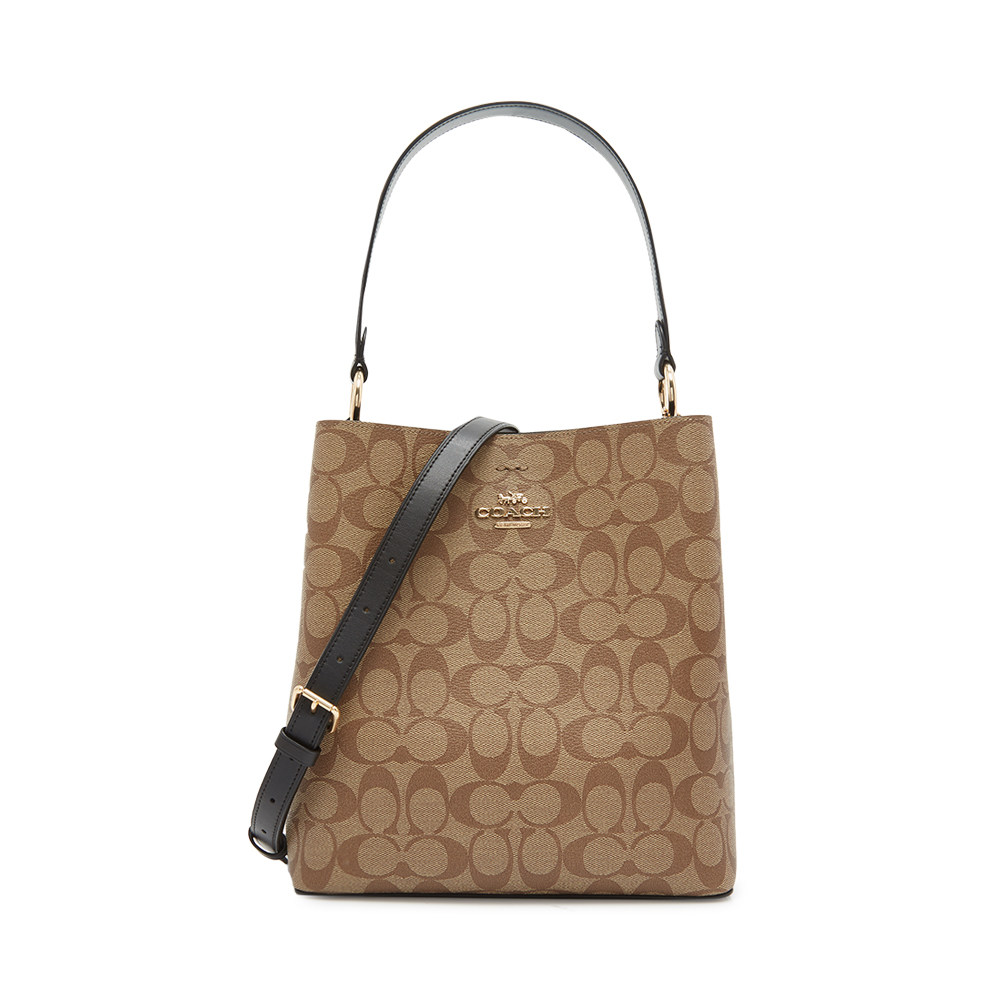 coach /蔻驰多色牛皮革logo手提包 魅力惠买手折扣直营女士包袋