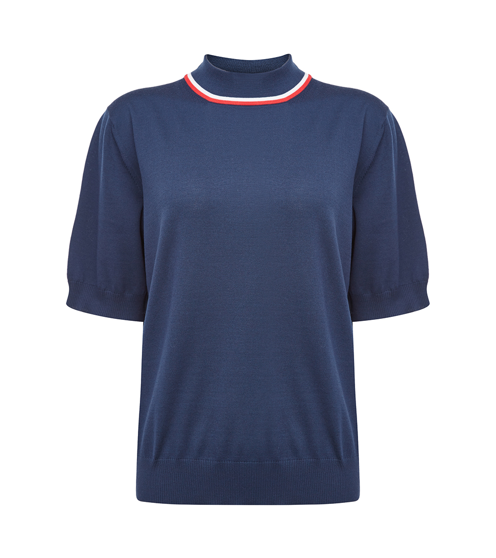 【预售】prada /普拉达蓝色圆领毛衣 魅力惠买手折扣直营毛针织衫