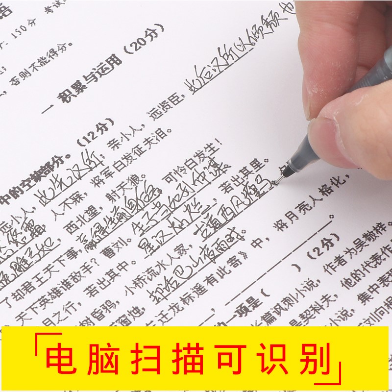 日本Pilot百乐笔P500中性笔0.5针管考试专用水笔大容量学生限定速干黑笔bl-p50红蓝巴士高考日系官方官网文具-图2