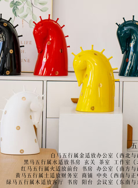景德镇陶瓷生肖马[梦马]高档礼品风水摆件装饰艺术家限量收藏款