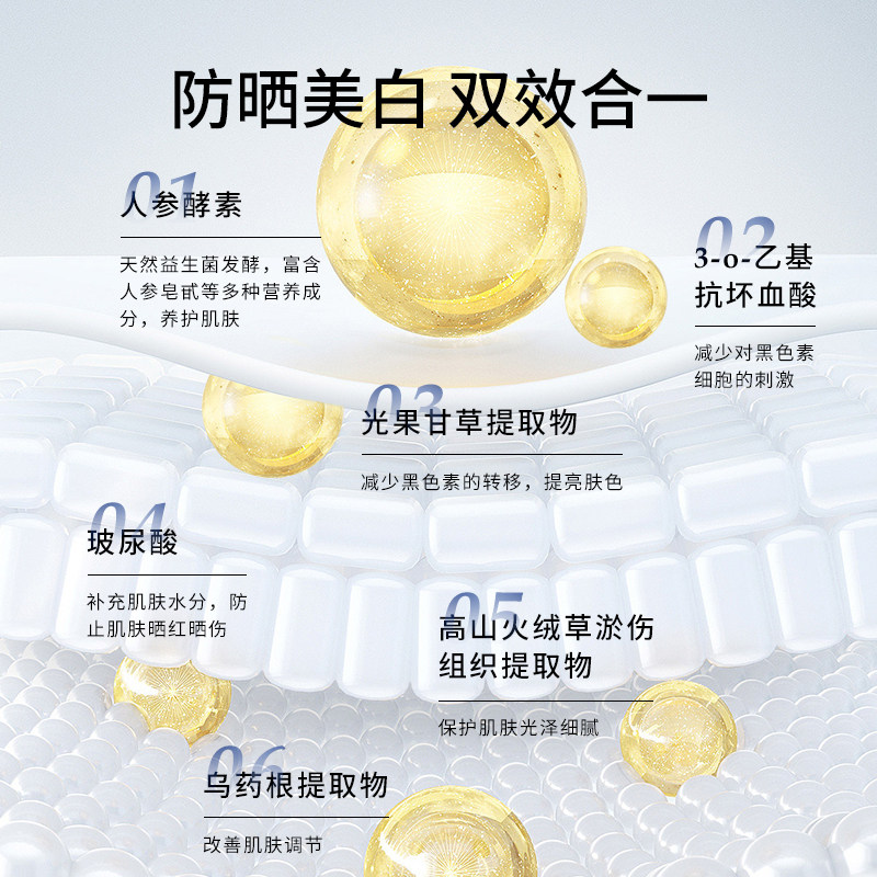 丁家宜美白物理spf50+面部女防晒乳 丁家宜防晒霜