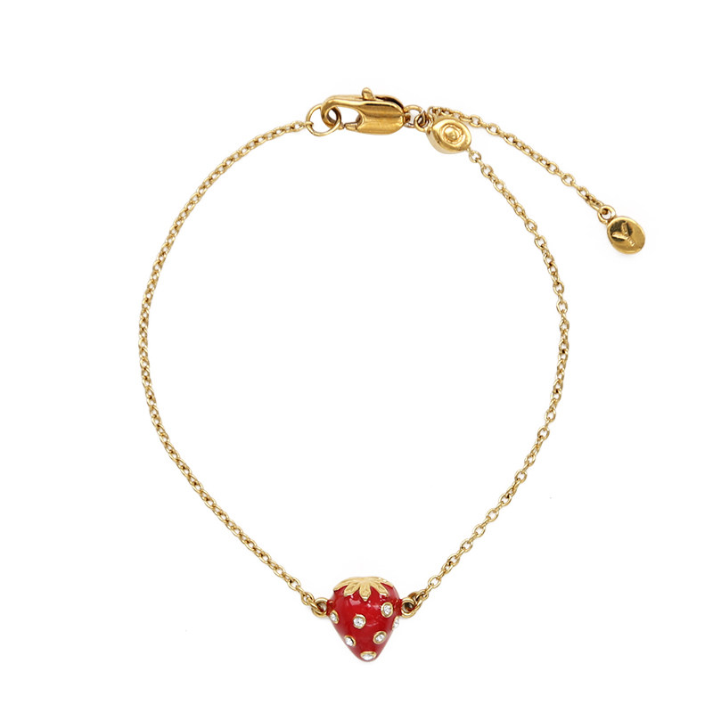 o.yang甜心草莓冷女施华洛世奇手链 oyang手链