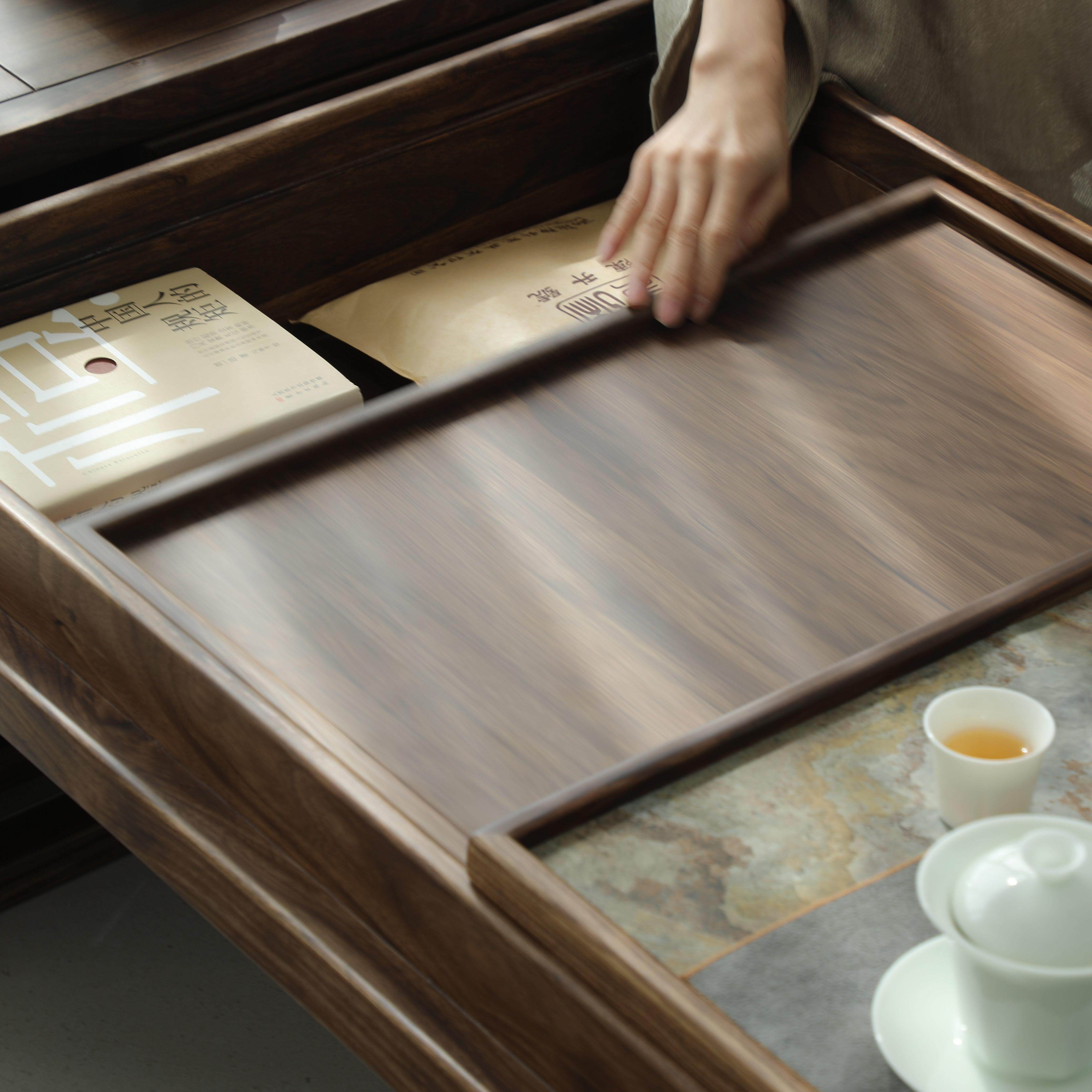 新中式乌金木榻榻米茶几阳台禅意茶台日式实木地台矮茶桌椅组合,淘宝优惠券,粉丝福利购,淘宝优惠卷