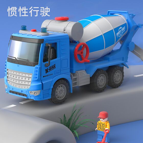 Mixer Truck Boy Engineering Truck Model Excavator Car