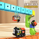 Children's magnetic building blocks train toy track