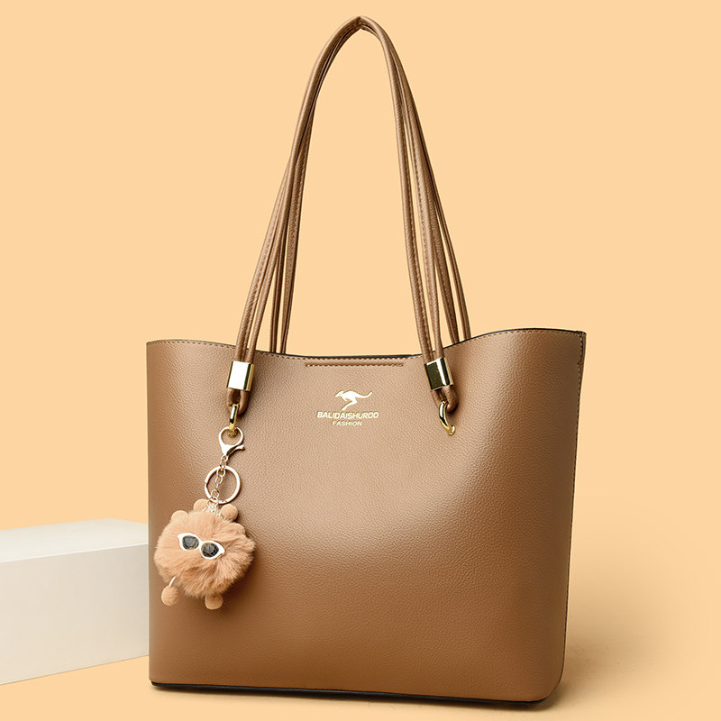 品牌真皮托特包女2025新款时尚通勤中年妈妈包女士牛皮单肩腋下包,淘宝优惠券,粉丝福利购,淘宝优惠卷