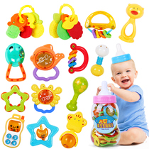 Hand Rocking Bell Newborn Baby Toy Gift 0-1-year-old Goodenware Early Teach Baby 3 Months Bottle Gift Box Gripping Puzzle