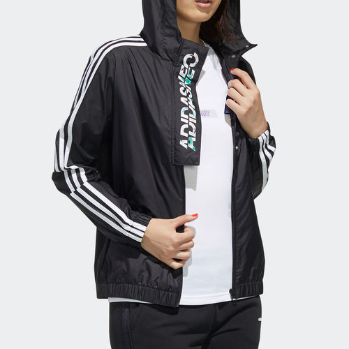 Adidas/阿迪达斯正品 neo W FAVES WB 女子运动休闲外套FP7336 - 图2