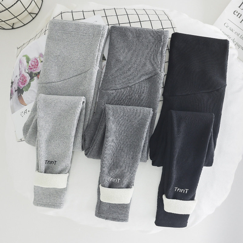 孕妇纯棉托腹裤秋装 慕翘孕妇打底裤